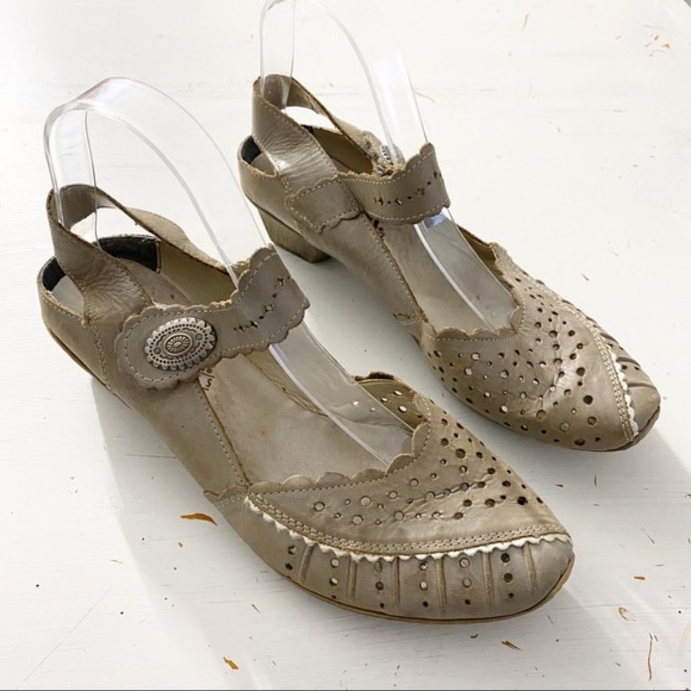 Rieker Antistress Perforated Leather Mary Jane